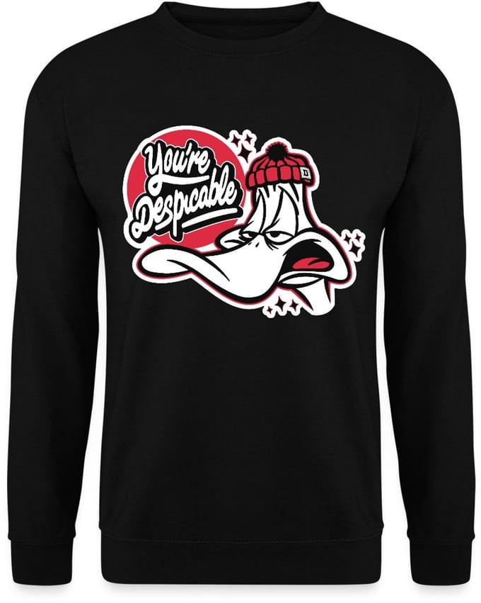Looney Tunes Daffy Duck Despicable Sweater Heren