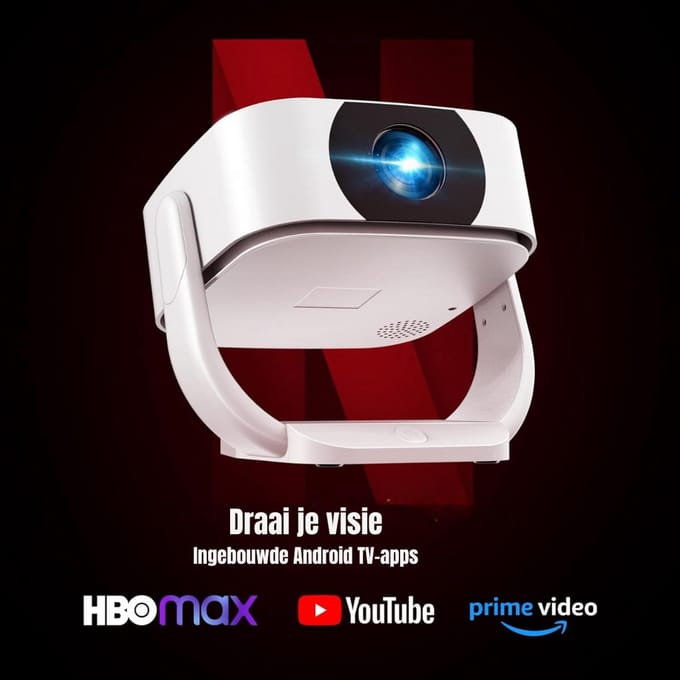SCH® Mini beamers - Projector - Mini beamer - Wit - ‎25cm x 23cm x 20cm