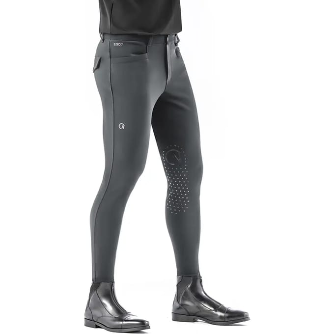 Ego7 Jumping EJ dames rijbroek kneegrip-Green Grey-42