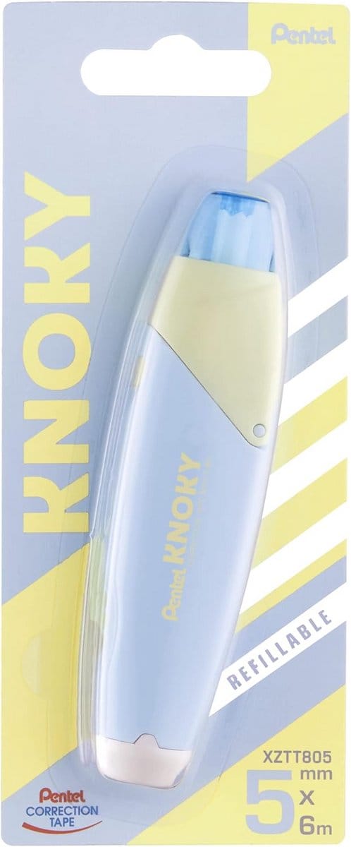 Ergonomische Correctietape met Drukmechanisme - 6m x 5mm - Pasteltinten