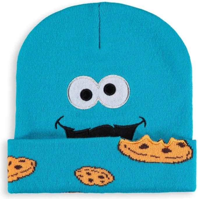 Sesame Street Cookie Monster Unisex Beanie - blauw - Standard