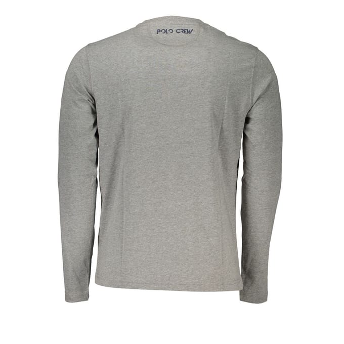La Martina Grigio Katoenen Mannen T-Shirt