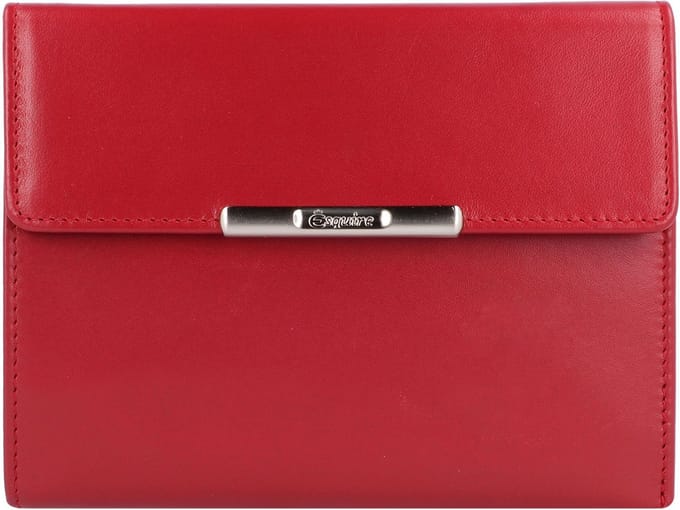 Esquire Helena Portemonnee RFID Leer 14 cm - Dames - Horizontaal - rot