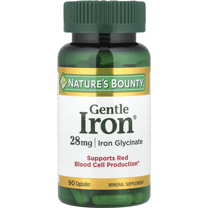 Nature's Bounty, Gentle Iron, 28 mg, 90 tabletten