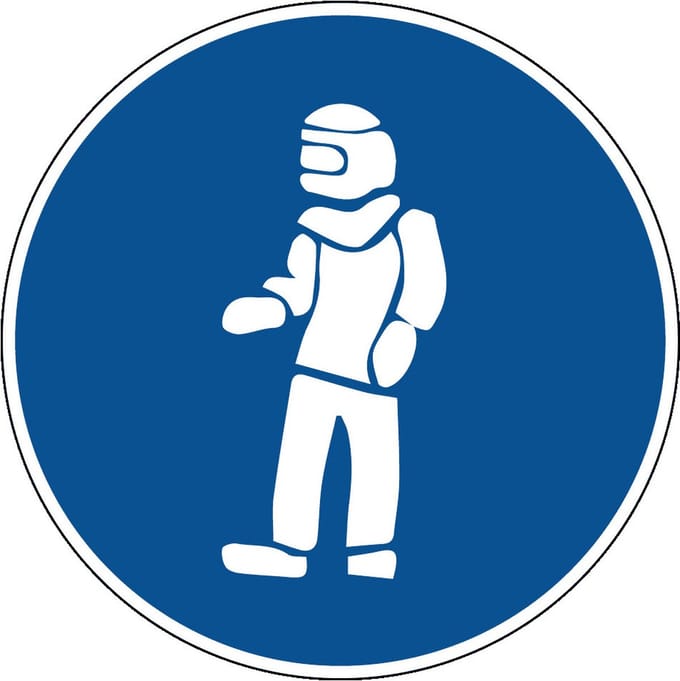 Gaspak verplicht sticker 150 mm
