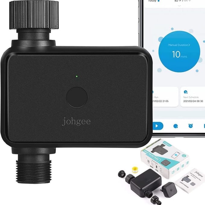 Tuinbewateringscomputer met Wifi - Slimme Irrigatieklok met Bluetooth en App Bediening