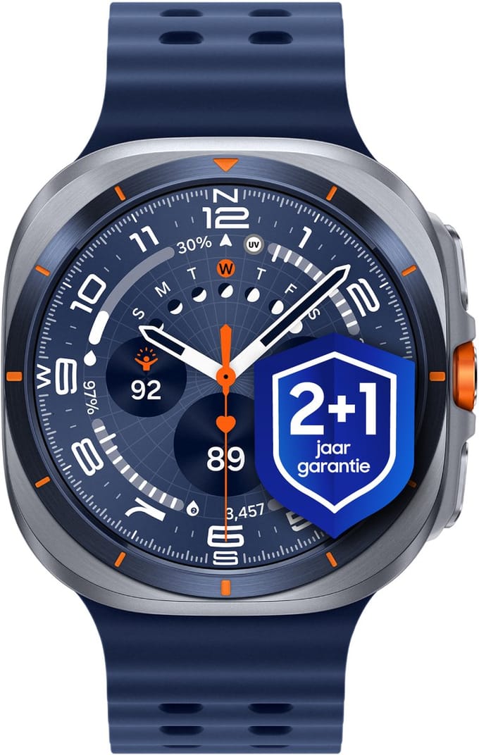 Samsung Galaxy Watch Ultra (2025) - Smartwatch - 47mm - E-simkaart - Titanium Blue + 1 jaar extra garantie