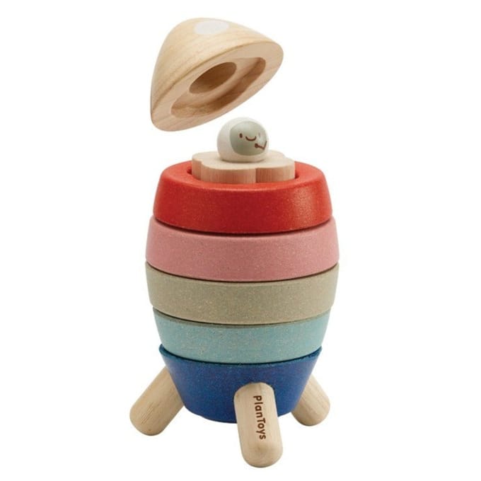Plan Toys stapeltoren raket 18 mnd+