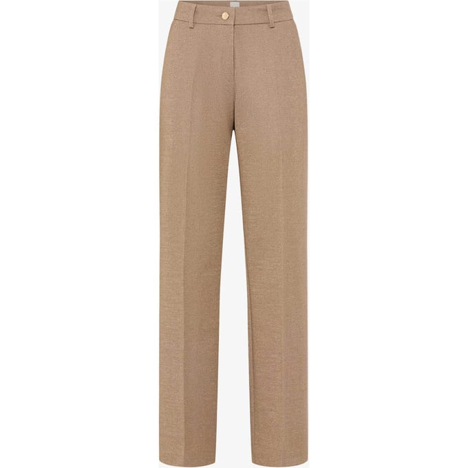 Brax Dames Flatfrontbroek  Style MAINE DESERT, beige, maat 36