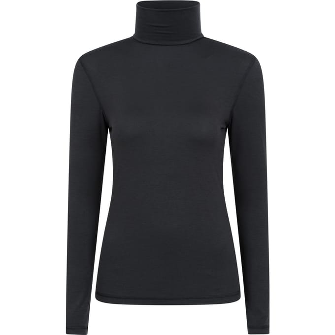 Mountain Warehouse Dames/Dames Keep The Heat Isotherm Roll Neck Basislaag Top (Zwart)