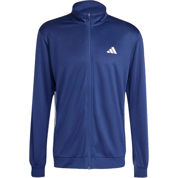 Adidas Performance Workout Essentials All-Set 3-Stripes Knit Sportjack - Heren - Blauw