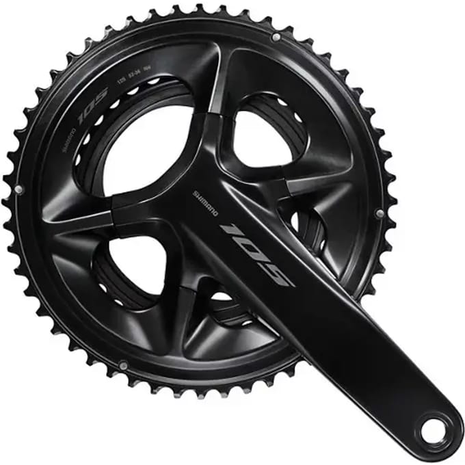 Shimano 105 R7100 Crankstel Zilver 165 mm / 52/36t