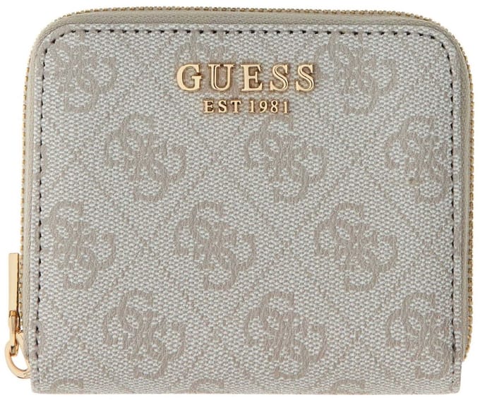 GUESS portemonnee Laurel II SLG Small Zip Around Wallet Bone Logo crème
