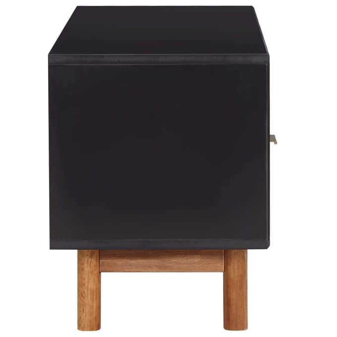 vidaXL - Tv-meubel - 100x35x45 - cm - massief - acaciahout - en - MDF