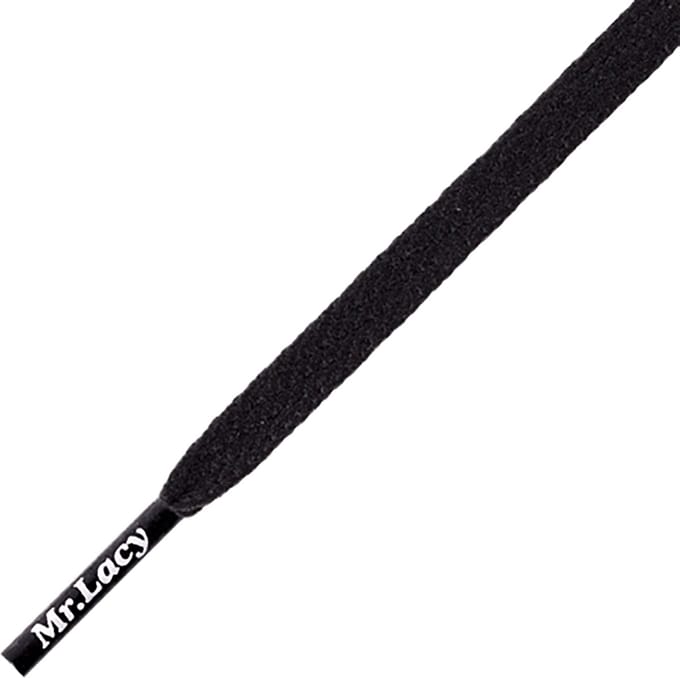 Mr.Lacy veter Zwart Skinnies 100cm lang 4mm breed