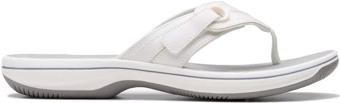 Clarks Brinkley Reyna - dames sandaal - Wit - maat 42 (EU) 8 (UK)