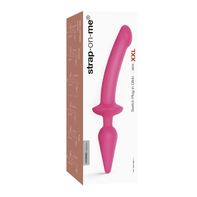 Strap-On-Me - Switch Plug-In - Dildo & Buttplug - Roze - Maat S