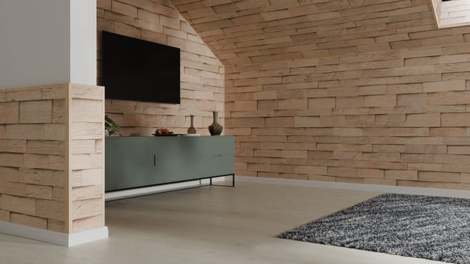 EGGER Decowall Afdekprofiel AL007 Laxfield eik 2400 x 6 x 25mm