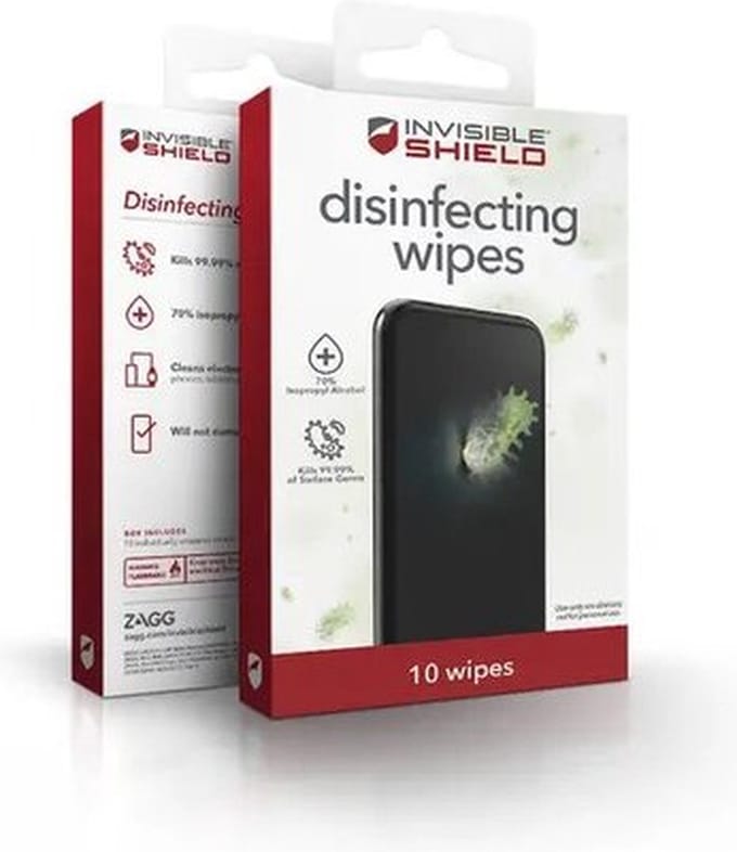 Invisible Shield Antibacteriële schoonmaakdoekjes - 10 stuks