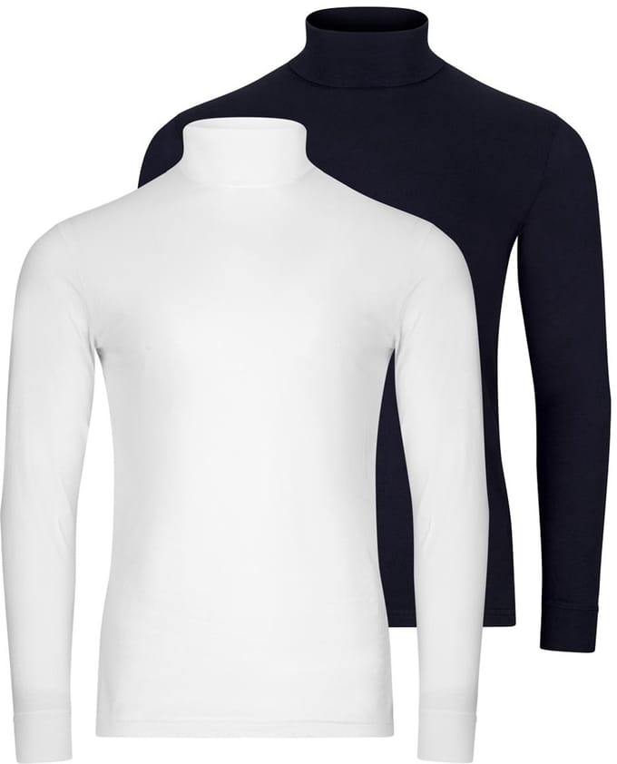 RAGMAN Heren shirt met rolkragen 2 pack Basic