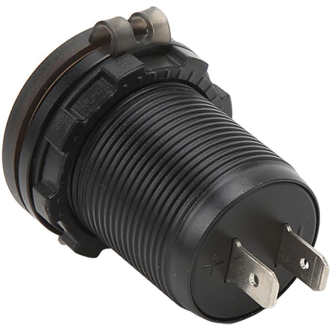 Dubbele USB Autolader met Waterdichte Afdekking QC3.0 Snelladen Temperatuurbeveiliging 12‑24V Universeel