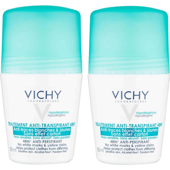Vichy Anti-Transpiratie Deodorant 48u Tegen Witte en Gele Vlekken - Roller 50ml