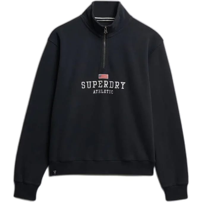 Dames sweatshirt met ronde hals en rits Superdry Athletic Essentials Graphic