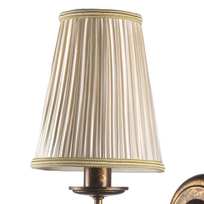 ONLI Delia wandlamp, bronskleurig, 1-lamp, breedte 15 cm