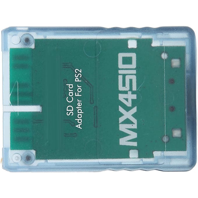 MX4SIO SIO2SD Adaptateur de Carte Micro Stockage Fait Main Stable Remplacement Lecteur de Carte Micro Stockage pour PS2 Transparent Blue