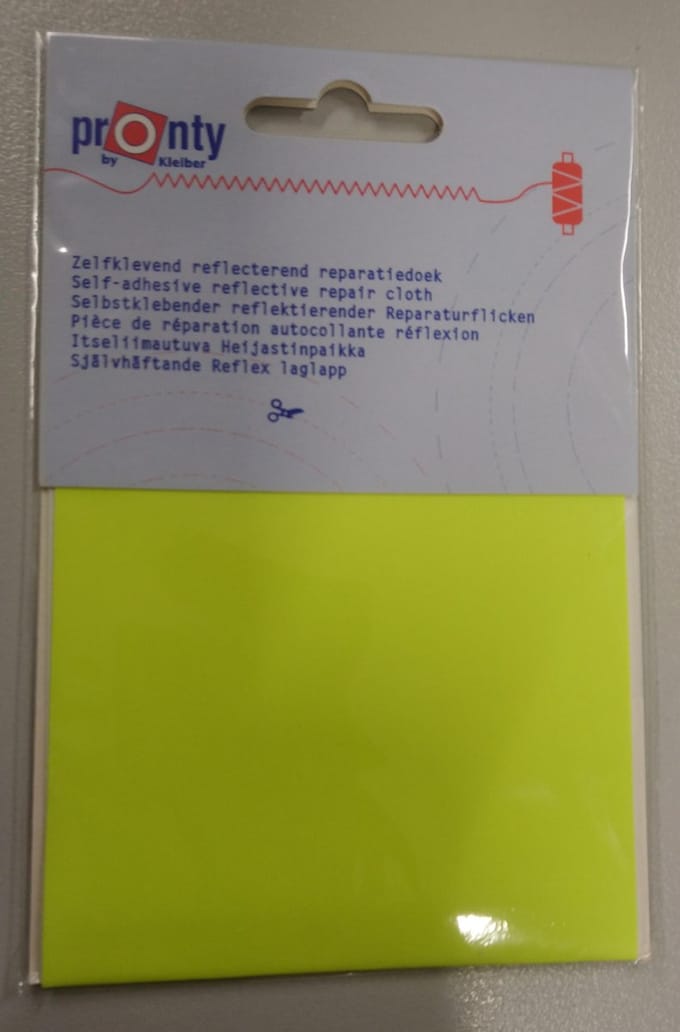 Pronty - reparatiedoek zelfklevend - reflecterend Geel.