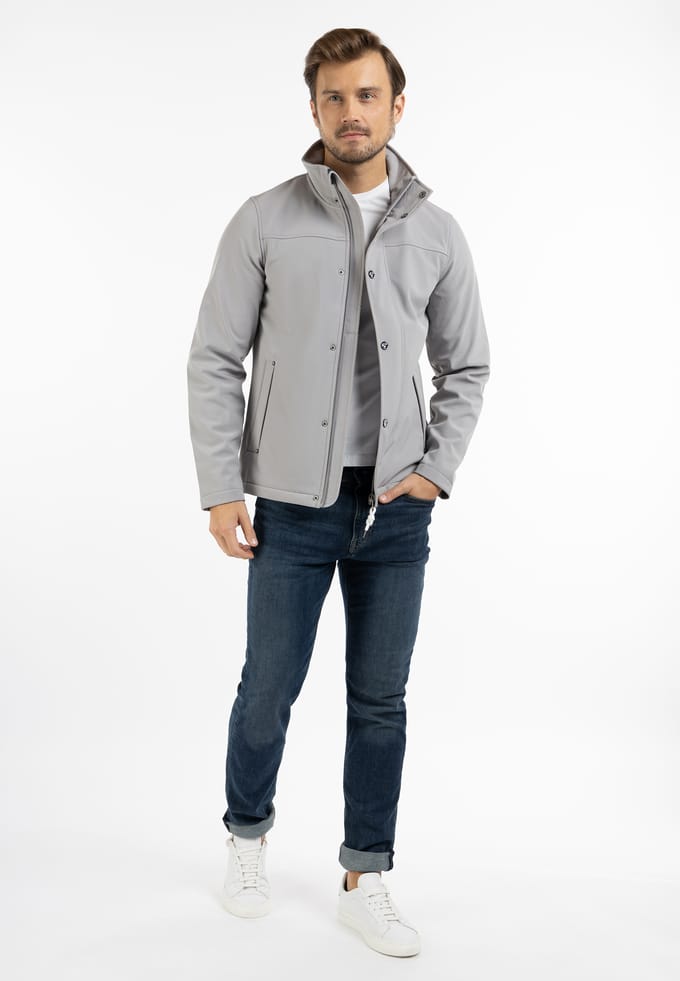 Schmuddelwedda softshell jas Heren Grijs-271