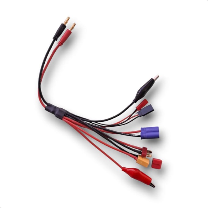 Tech Essentials® RC LiPo Universele Laadkabel - 6in1 - XT60 - Connector - Modelbouw - Bestuurbare Auto