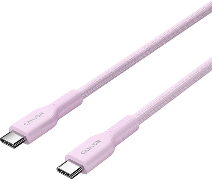 Canyon OnWire 60CL - Kabel - 60W - Snel Laden - 1m - Roze