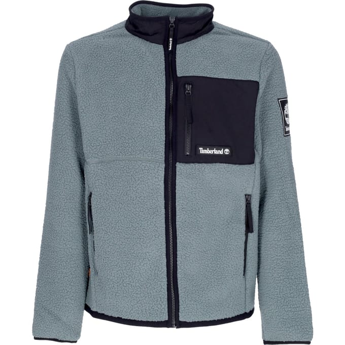 Sherpa-jack voor heren, balsemgroene teddybeer