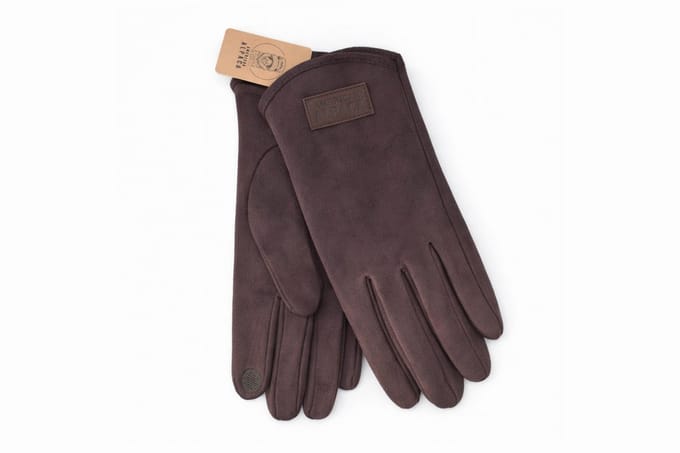 American Alpaca - Heren Suède- Handschoenen – Warm & Zacht - Bruin