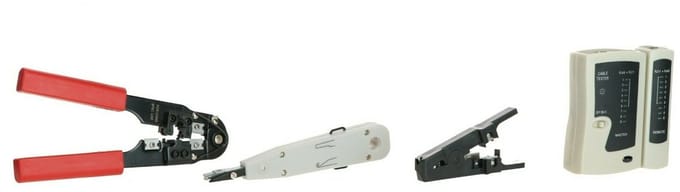 Danicom toolset (RJ45 krimptang - LSA-tool - striptang - testtool voor diverse connectoren)