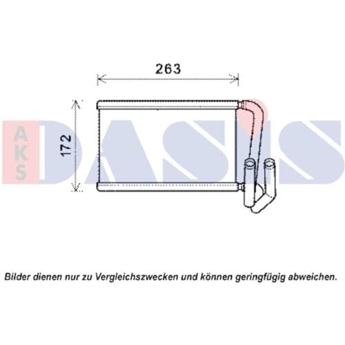 Warmtewisselaar, interieur verwarming AKS DASIS 519017N