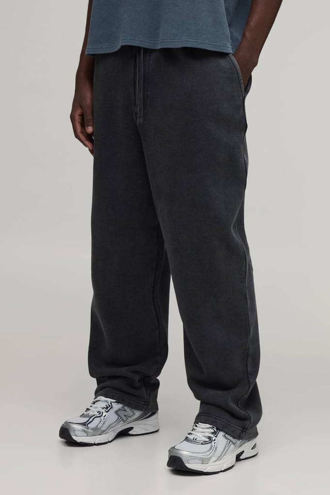 Balloon Fit Gothic Washed Joggingbroek | Washed Charcoal | Size Small