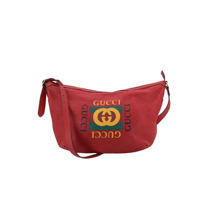 Gucci leren hobo's Half Moon