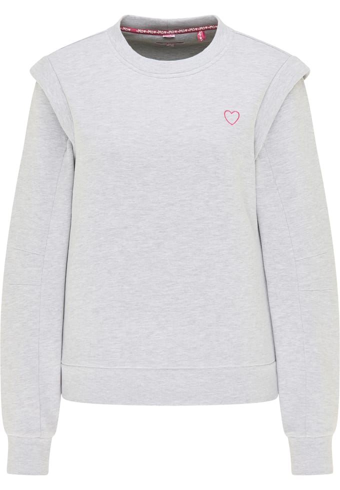 Mymo Jumper Blonda Dames licht grijs melange