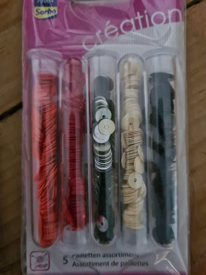 5 Pailetten assortiment Sorbo - Gemixte kleuren combinaties