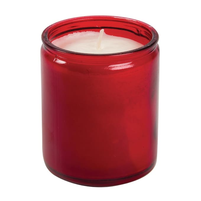 Bolsius - Starlight - Rood - Kaarsen in Glas - 8 Stuks - 6 Branduren