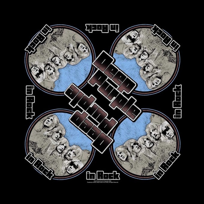 Deep Purple - In Rock Bandana - Zwart