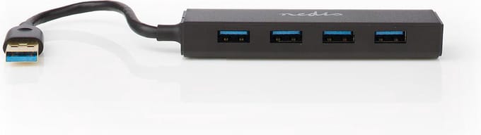 USB-Hub - USB-A Male - USB-A Female - 4-Poorts poort(en) - USB 3.2 Gen 1 - USB Gevoed - 4x USB