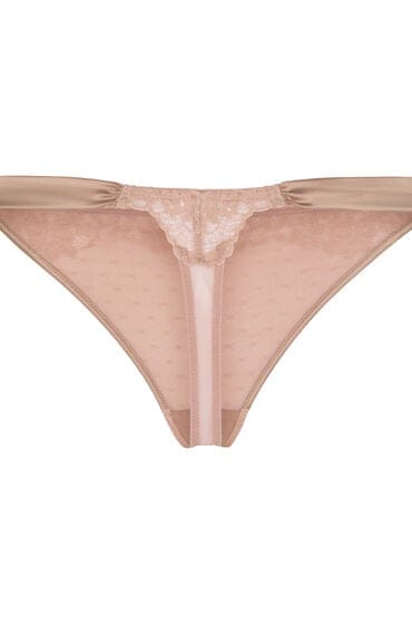 Hunkemöller Hoog Uitgesneden String Laila Bruin