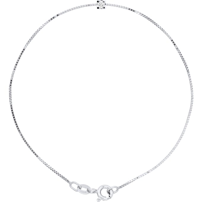 Armband Diamond Solitaire Natural 0.050 Cts 925