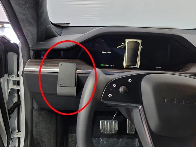 Brodit ProClip houder geschikt voor Tesla Model S 2022 - - Model X 2021 - Left mount