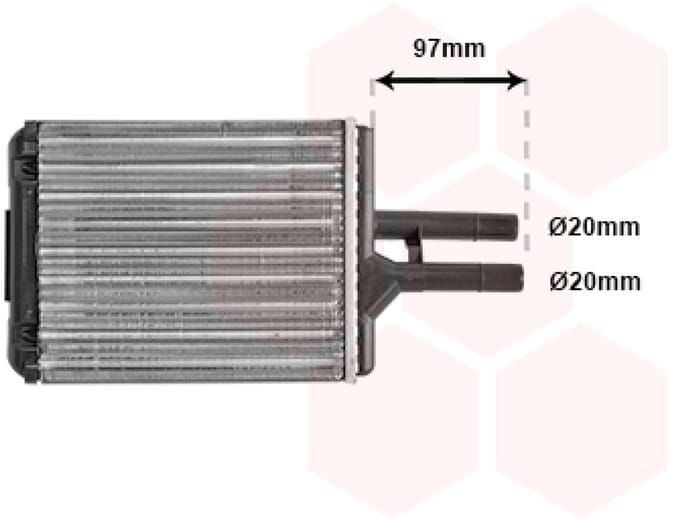 Van Wezel - KACHEL RADIATEUR VOOR OPEL VECTRA B 1995-1998 1843107