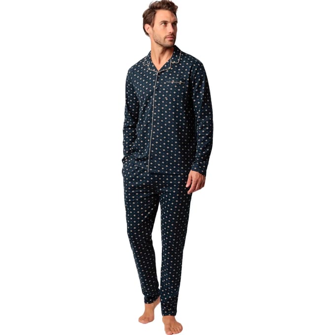 Setjes Admas Pyjama broek shirt lange mouwen Classic Tie