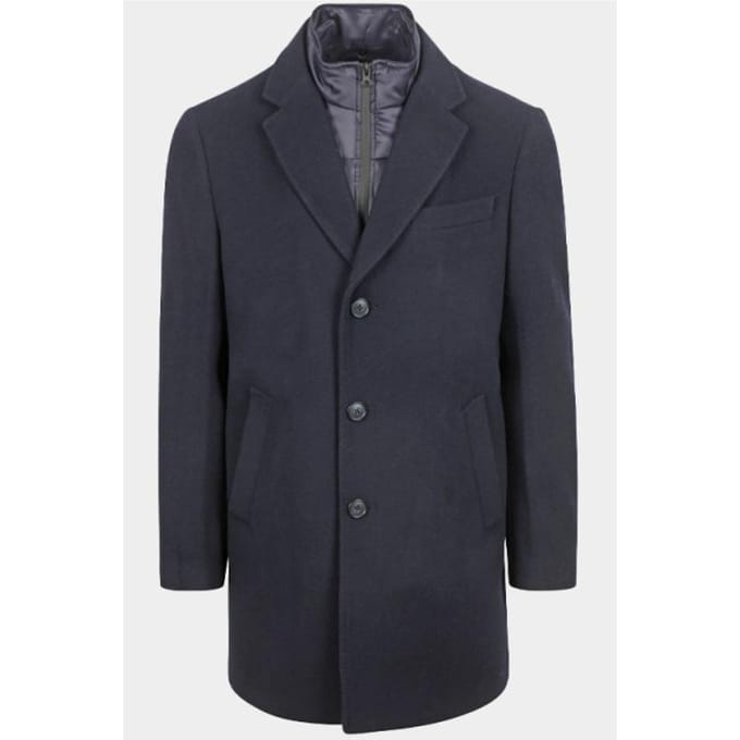 Suitable Coat Wol Twill Donkerblauw (navy) - Maat 56 - Heren - Mantels & coats